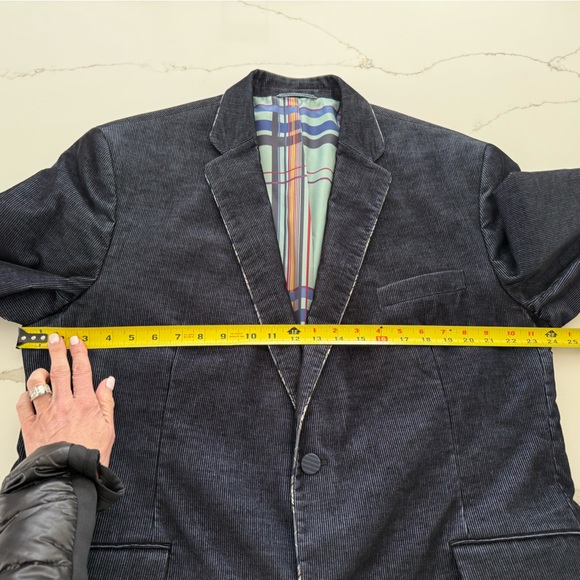 Robert Graham Navy Corduroy Men's Blazer, Size 48L - Picture 13 of 15